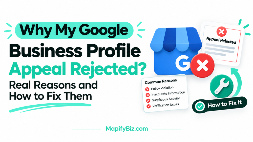 Why My Google Business Profile Appeal Rejected