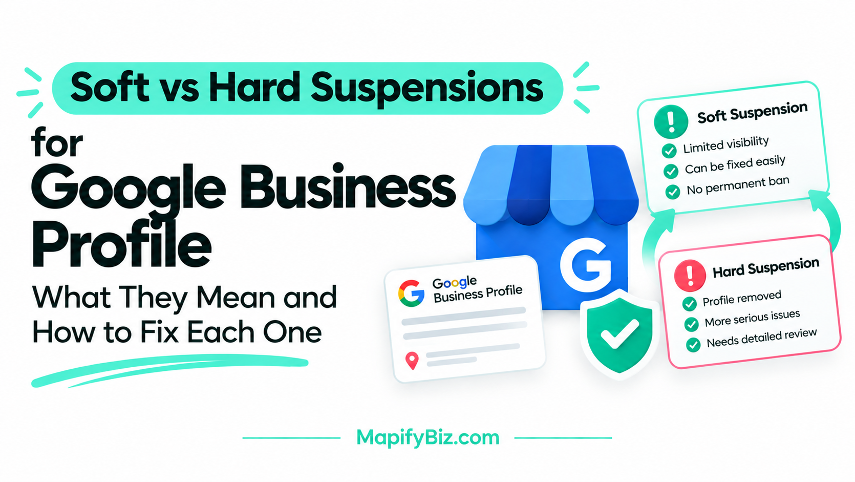 Soft vs Hard Suspensions for Google Business Profile | What They Mean and How to Fix Each One